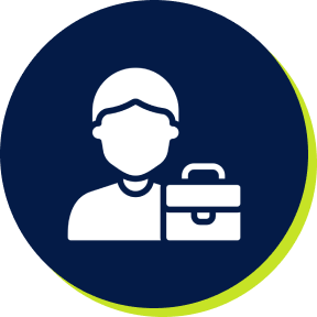 Person with briefcase icon