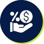 Money and interest graphic